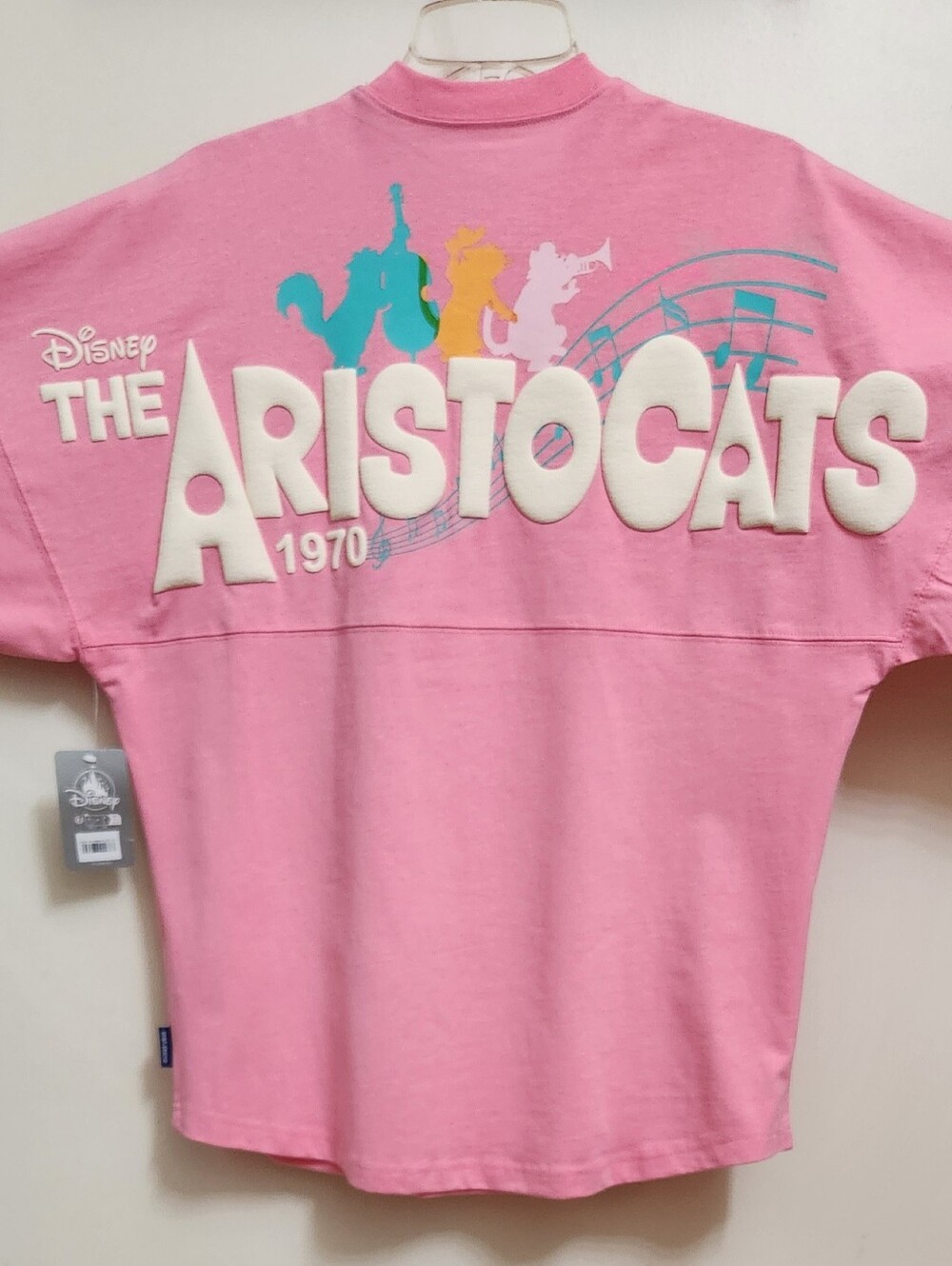**NEW** Disney The Aristocats 55th Anniversary Marie Cat Pink Spirit Jersey Sz S